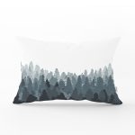 - Rh-Dik-2244-Gorsel1 - Realhomes  Orman Temalı Dijital Baskılı Modern Kırlent Dikdörtgen Yastık Kılıfı Realhomes