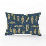 - Rh-Dik-2254-Gorsel1 - Realhomes Yaldızlı Tüy Desenli Dijital Baskılı Modern Dikdörtgen Kırlent Kılıfı Realhomes