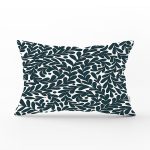 Yeşil Yaprak Motifli Dijital Baskılı Modern Dikdörtgen Yastık Kılıfı Realhomes