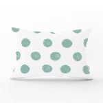 - Rh-Dik-2259-Gorsel1 - Realhomes Mind Yeşili Puantiyeli Dijital Baskılı Dekoratif Dikdörtgen Yastık Kılıfı Realhomes