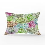 - Rh-Dik-2266-Gorsel1 - Realhomes Zambak Temalı Dijital Baskılı Dekoratif Dikdörtgen Kırlent Kılıfı Realhomes