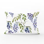 Modern Sümbül Desenli Dijital Baskılı Dekoratif Dikdörtgen Yastık Kılıfı Realhomes