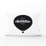 Adventure Balon Resimli Dijital Baskılı Dekoratif Dikdörtgen Kırlent Kılıfı Realhomes