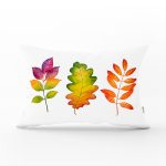 - Rh-Dik-2277-Gorsel1 - Realhomes  Modern Renkli Yaprak Desenli Dijital Baskılı Dikdörtgen Kırlent Kılıfı Realhomes