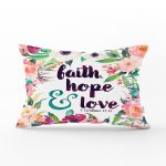 - Rh-Dik-2280-Gorsel1 - Realhomes Çiçek Desenli Dijital Baskılı Dekoratif Dikdörtgen Yastık Kırlent Kılıfı Realhomes