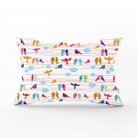 - Rh-Dik-2283-Gorsel1 - Realhomes Renkli Kuş Temalı Dijital Baskılı Dekoratif Dikdörtgen Yastık Kırlent Kılıfı Realhomes