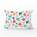 - Rh-Dik-2284-Gorsel1 - Realhomes Modern Kuşlar Dijital Baskılı Dekoratif Dikdörtgen Yastık Kırlent Kılıfı Realhomes