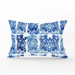 - Rh-Dik-2290-Gorsel1 - Realhomes  Geometrik Baklava Desenli Dijital Baskılı Modern Dikdörtgen Kırlent Kılıfı Realhomes