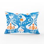 Modern Çini Resimli Dijital Baskılı Dekoratif Dikdörtgen Yastık Kılıfı Realhomes