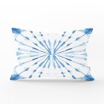 Ebru Motifli Dijital Baskılı Modern Dikdörtgen Kırlent Kılıfı Realhomes