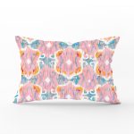 Modern Çini Motifli Dijital Baskılı Dekoratif Dikdörtgen Yastık Kılıfı Realhomes