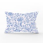 Ebru Desenli Dijital Baskılı Dekoratif Dikdörtgen Yastık Kırlent Kılıfı Realhomes