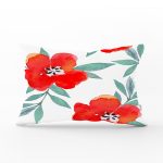 - Rh-Dik-2324-Gorsel1 - Realhomes Beyaz Zeminli Çiçek Desenli Dijital Baskılı Dikdörtgen Yastık Kılıfı Realhomes