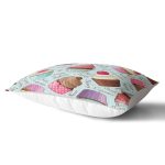 - Rh-Dik-2340-Gorsel2 - Realhomes Renkli Cupcake Desenli Dijital Dikdörtgen Yastık Kırlent Kılıfı Realhomes