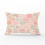 Ogea Çiçek Desenli Modern Dikdörtgen Yastık Kırlent Kılıfı Realhomes