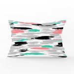 - Rh-Dik-2353-Gorsel1 - Realhomes Renkli Fırça Darbeleri Desenli Dekoratif Dikdörtgen Yastık Kırlent Kılıfı Realhomes