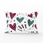 - Rh-Dik-2355-Gorsel1 - Realhomes Kalpli Love Desenli Dekoratif Dikdörtgen Yastık Kırlent Kılıfı Realhomes
