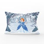 - Rh-Dik-2365-Gorsel1 - Realhomes Sindirella Prenses Baskılı Dijital Baskılı Dikdörtgen Yastık Kırlent Kılıfı Realhomes