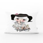 - Rh-Dik-2368-Gorsel1 - Realhomes Fashion Girl Dijital Baskılı Dikdörtgen Yastık Kırlent Kılıfı Realhomes