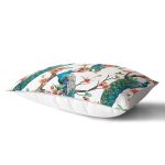 Tavuz Kuşu Baskılı Dijital Dikdörtgen Yastık Kırlent Kılıfı Realhomes