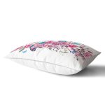 Şarmaşık Gül Desenli Kuş Dijital Baskılı Dikdörtgen Yastık Kırlent Kılıfı Realhomes