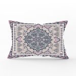 - Rh-Dik-2376-Gorsel1 - Realhomes Hint Halı Çizimli Dijital Baskılı Dikdörtgen Yastık Kırlent Kılıfı Realhomes