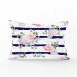 - Rh-Dik-2377-Gorsel1 - Realhomes Gül Demeti Desenli Dijital Baskılı Dikdörtgen Yastık Kırlent Kılıfı Realhomes