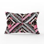 - Rh-Dik-2404-Gorsel1 - Realhomes Kare Puan Çizimli Dekoratif Dijital Baskılı Dikdörtgen Kırlent Kılıfı Realhomes