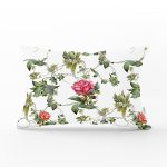 Haki Yeşili Kavaniçe Desenli Dijital Baskılı Dikdörtgen Yastık Kırlent Kılıfı Realhomes