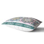 Yatay Desenli Çini Motifli Modern Dijital Baskılı Dikdörtgen Yastık Kılıfı Realhomes