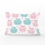 Renkli Elmalar Dijital Baskılı Dikdörtgen Yastık Kırlent Kılıfı Realhomes