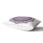 Daire Çini Desenli Dijital Baskılı Dikdörtgen Yastık Kırlent Kılıfı Realhomes