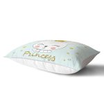 Princess Tavşan Desenli Dekoratif Dikdörtgen Yastık Kırlent Kılıfı Realhomes