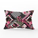 Ekosa Desenli Geometrik Şekiller Dijital Baskılı Dikdörtgen Yastık Kırlent Kılıfı Realhomes