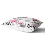 Bal Peteği Temalı Nilüfer Çiçeği Motifli Dekoratif Dikdörtgen Kırlent Kılıfı Realhomes