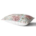 - Rh-Dik-2478-Gorsel2 - Realhomes Mavi Çizgi Desenli Kavaniçe Çiçek Motifli Dikdörtgen Yastık Kırlent Kılıfı Realhomes