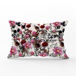 Gelincik Çiçeği Motifli Dijital Baskılı Dikdörtgen Yastık Kırlent Kılıfı Realhomes