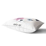 Super Cat Motifli Modern Dijital Baskılı Dikdörtgen Yastık Kılıfı Realhomes