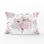 - Rh-Dik-2496-Gorsel1 - Realhomes Pudra Renk İşleyen Çarklar Motifli Dekoratif Dikdörtgen Yastık Kırlent Kılıfı Realhomes