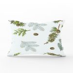 - Rh-Dik-2507-Gorsel1 - Realhomes Çam Dalı Motifli Dijital Baskılı Dikdörtgen Yastık Kırlent Kılıfı Realhomes