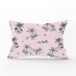 - Rh-Dik-2518-Gorsel1 - Realhomes Pudra Palmiye Adası Dijital Baskılı Dikdörtgen Yastık Kırlent Kılıfı Realhomes