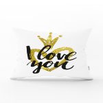 - Rh-Dik-2530-Gorsel1 - Realhomes I Love You Motifli Dijital Baskılı Dikdörtgen Yastık Kırlent Kılıfı Realhomes
