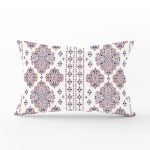 Çini Karo Motifli Dijital Baskılı Modern Dikdörtgen Yastık Kırlent Kılıfı Realhomes