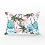 - Rh-Dik-2542-Gorsel1 - Realhomes Palmiye Desenli Gezegen Baskılı Dijital Baskılı Dikdörtgen Yastık Kırlent Kılıfı Realhomes