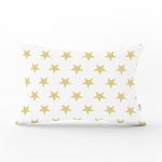 - Rh-Dik-2547-Gorsel1 - Realhomes Hardal Renk Yıldız Dijital Baskılı Dikdörtgen Yastık Kırlent Kılıfı Realhomes