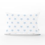 - Rh-Dik-2552-Gorsel1 - Realhomes Açık Mavi Yıldız Baskılı Dekoratif Dikdörtgen Yastık Kırlent Kılıfı Realhomes