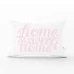 - Rh-Dik-2559-Gorsel1 - Realhomes Pudra Home Sweet Home Dijital Baskılı Dikdörtgen Kırlent Kılıfı Realhomes