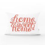 - Rh-Dik-2561-Gorsel1 - Realhomes Nar Renk Home Sweet Home Dekoratif Baskılı Dikdörtgen Yastık Kılıfı Realhomes