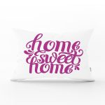 - Rh-Dik-2562-Gorsel1 - Realhomes Eflatun Home Sweet Home Dijital Baskılı Dikdörtgen Yastık Kırlent Kılıfı Realhomes
