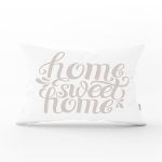 - Rh-Dik-2565-Gorsel1 - Realhomes Açık Gri Home Sweet Home Dekoratif Dikdörtgen Yastık Kırlent Kılıfı Realhomes